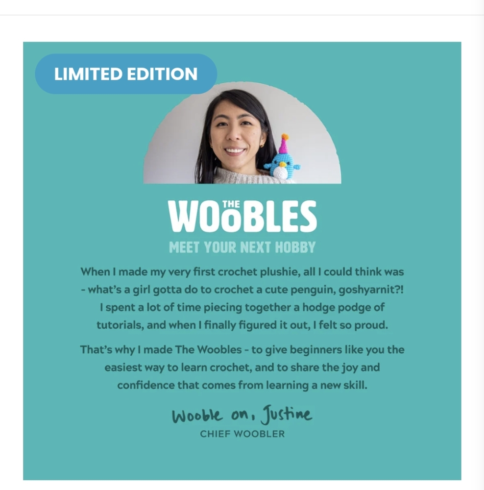 The Woobles, PINYA The Pineapple Crochet Kit for Beginners, NIB - Picture 9 of 11